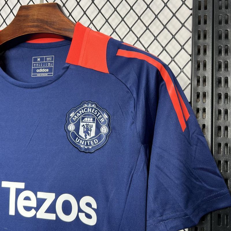 24-25 Manchester United Dark blue Pre-match training Jersey