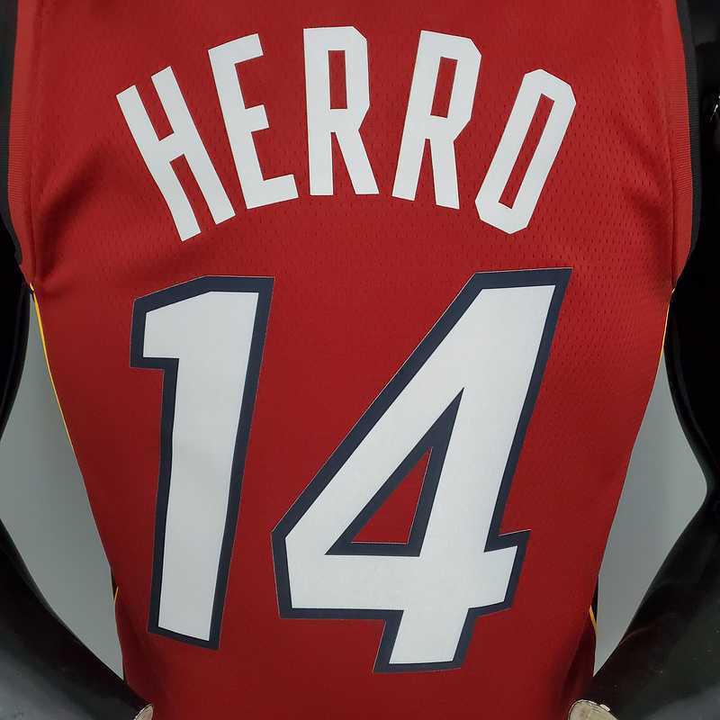 New Miami Heat Jordan HERRO#14 Burgundy