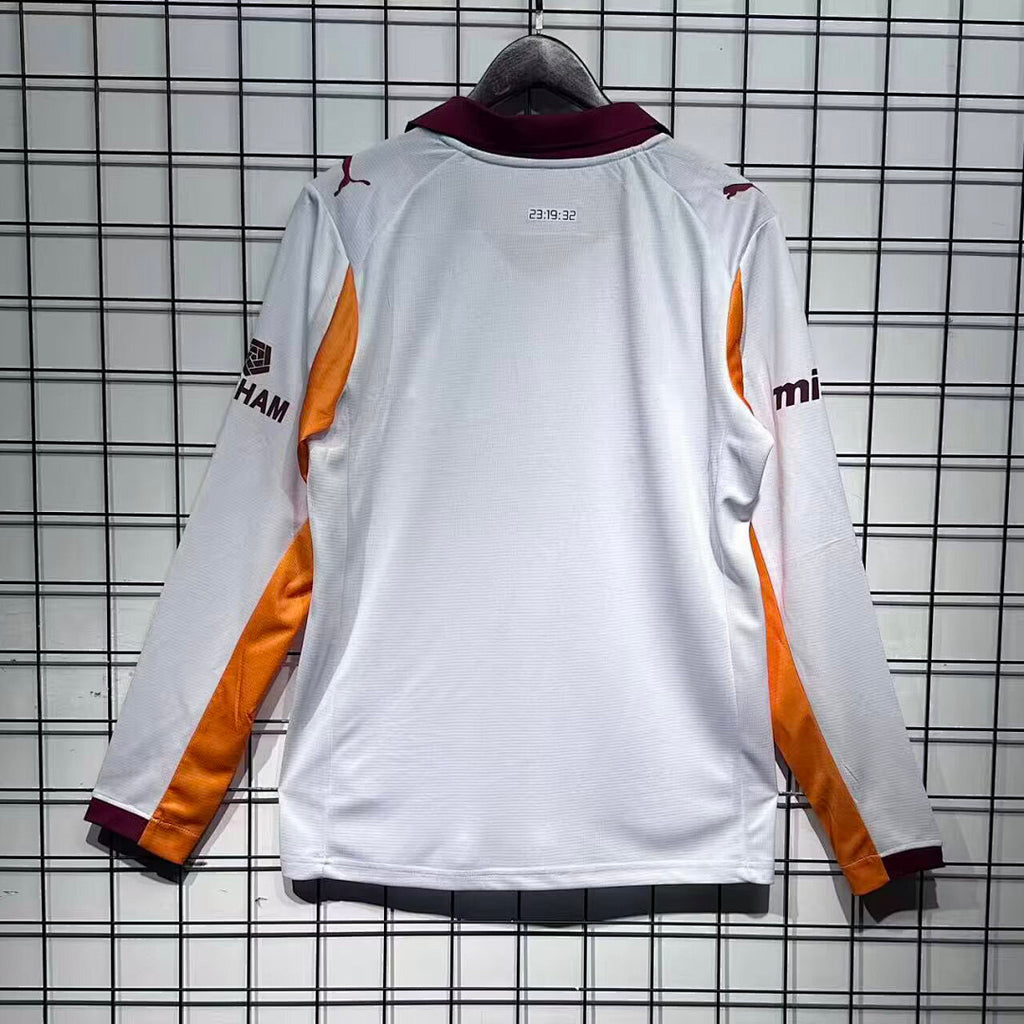 Galatasaray 2025/26 Away with sponsor long sleeves soccer jersey size S-2XL