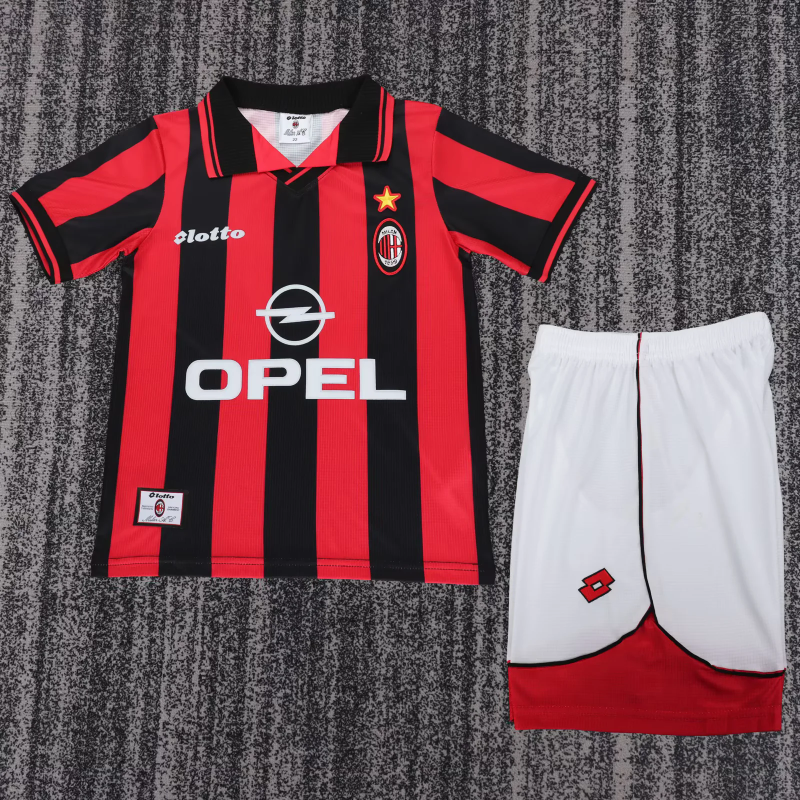Retro AC 1997-98 home soccer jersey size 16-28