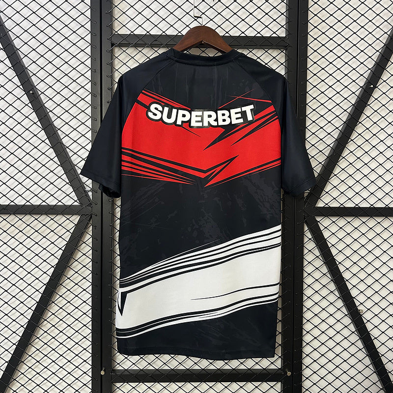 25-26 Sao Paulo red and black training jersey