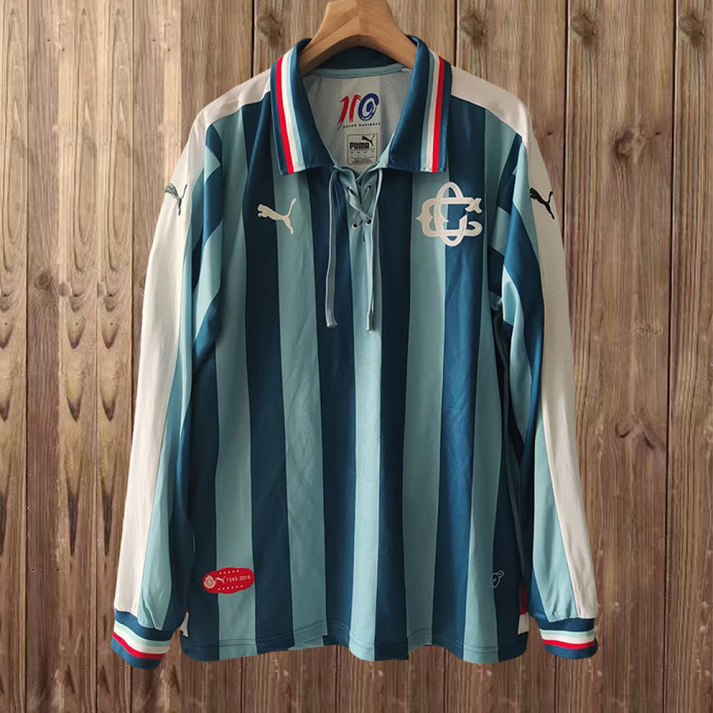 Chivas 2006/07 110th long sleeves soccer jersey size S-2XL