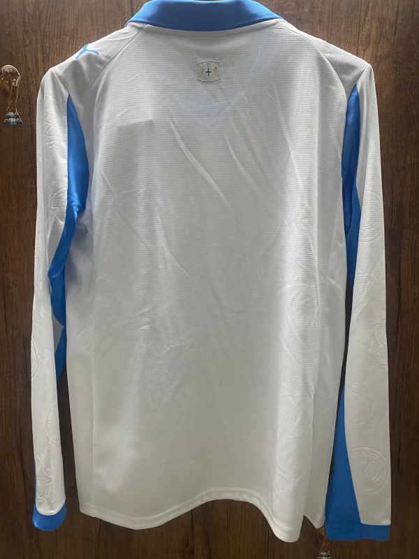 25-26 Marseille home long sleeves soccer jersey size S-2XL