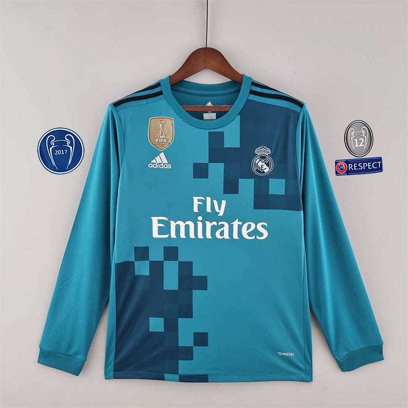 1718 Real Madrid third away long sleeve