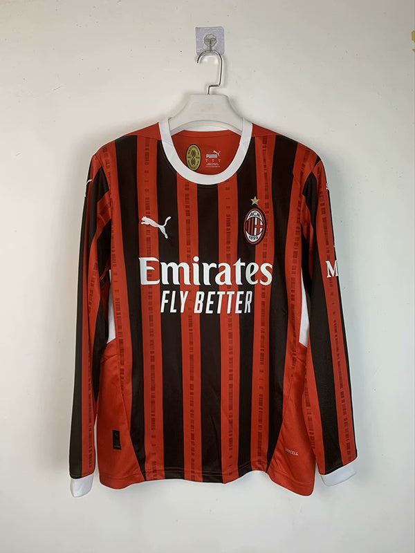 24-25 AC Milan Home Long sleeve Jersey