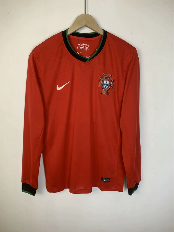 2024 Portugal home long sleeve jersey