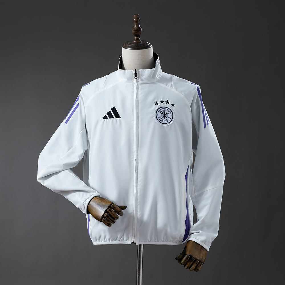 German Reversible Jacket Windbreaker - White &amp; Black S-XXL