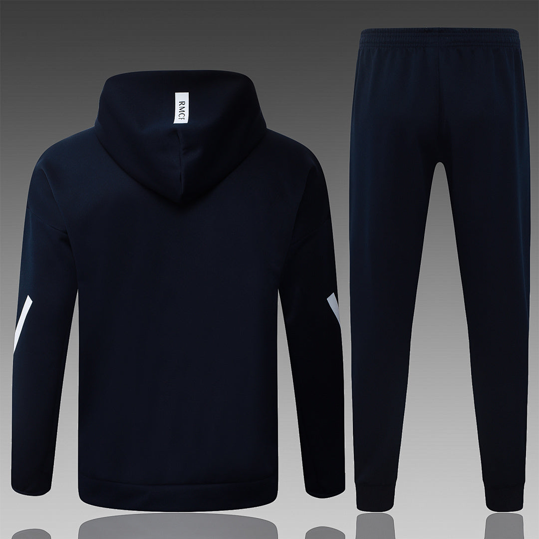 Real Madrid 2025/26 Black Hoodie Suit S-2XL