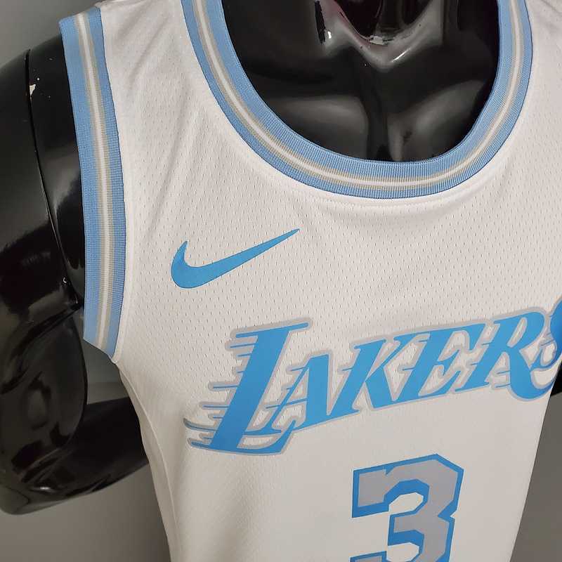 New Lakers DAVIS#3 Crew Neck Retro Limited Edition White