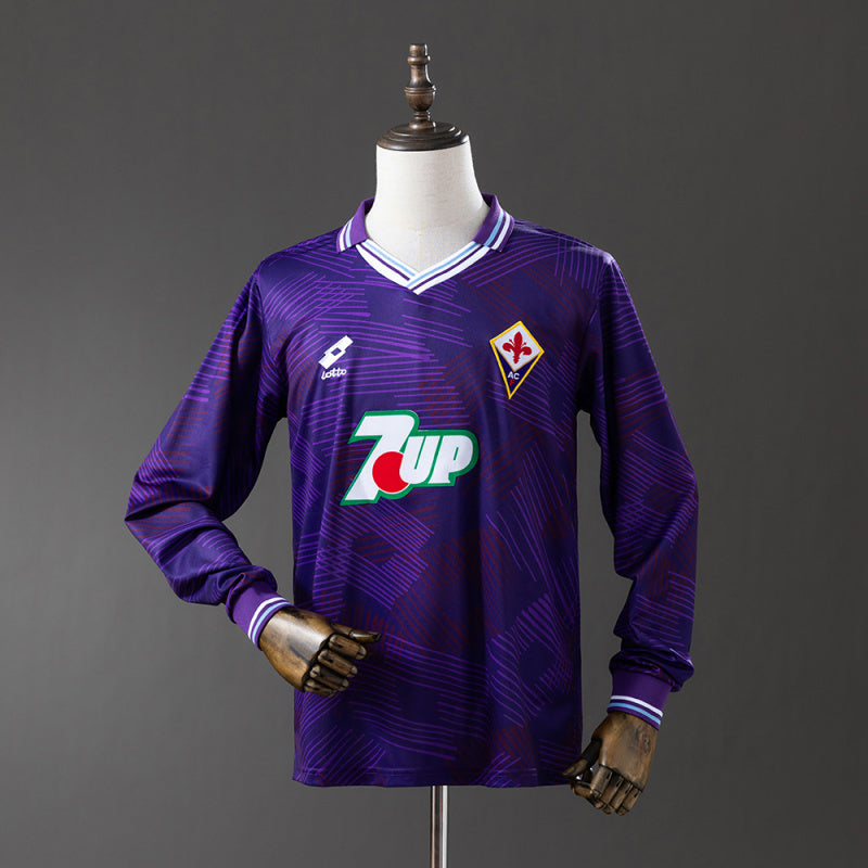 Retro Fiorentina 1992/93 home long sleeves size S-2XL