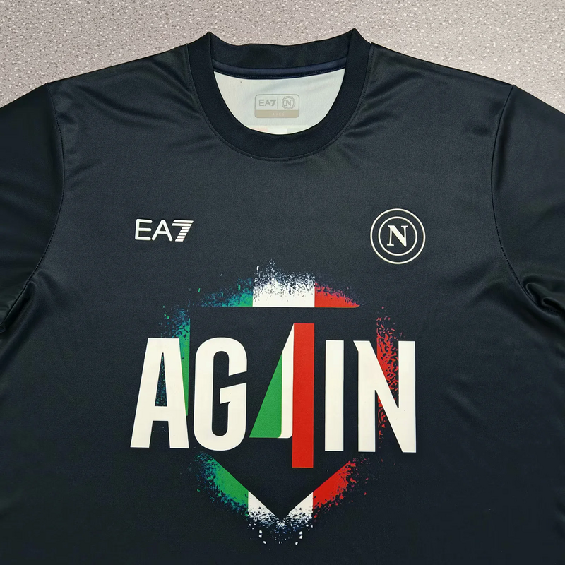 25-26 Napoli champion version dark blue T-shirts