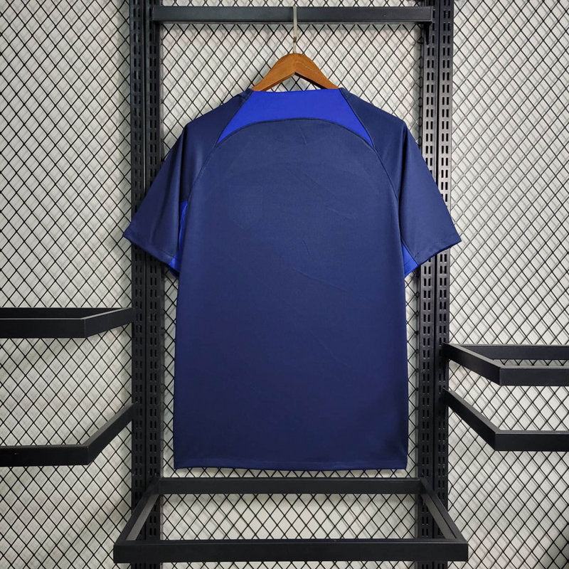 23-24 Atletico Madrid blue training jersey