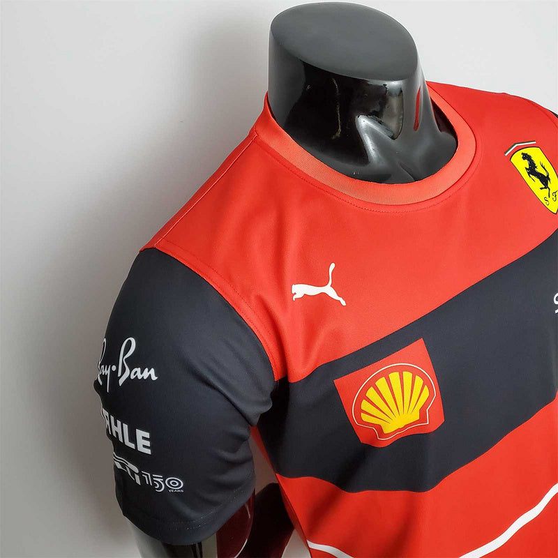 New F1 Formula One; Ferrari racing suit crew neck red