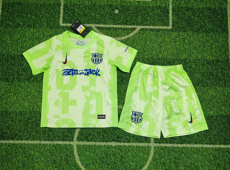 24-25 Barcelona Third away Travis Scott Edition Kids Kit