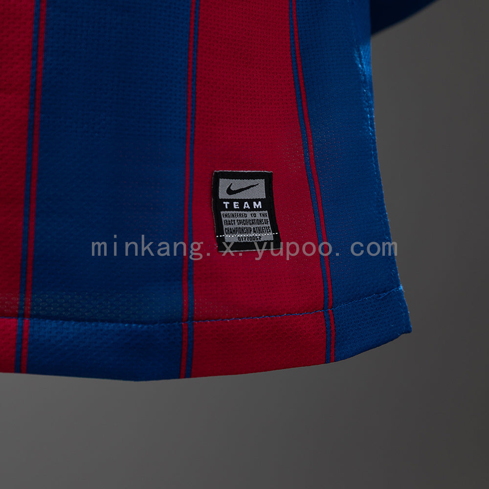 Barcelona 09/10 Home Long Sleeve Player Version Retro Jersey S-3XL