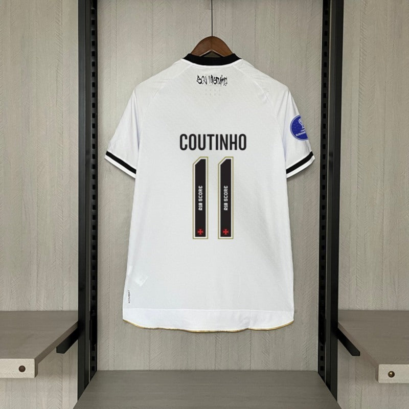 Vasco da Gama 2025/26 Away Soccer Jersey with all Sponsor