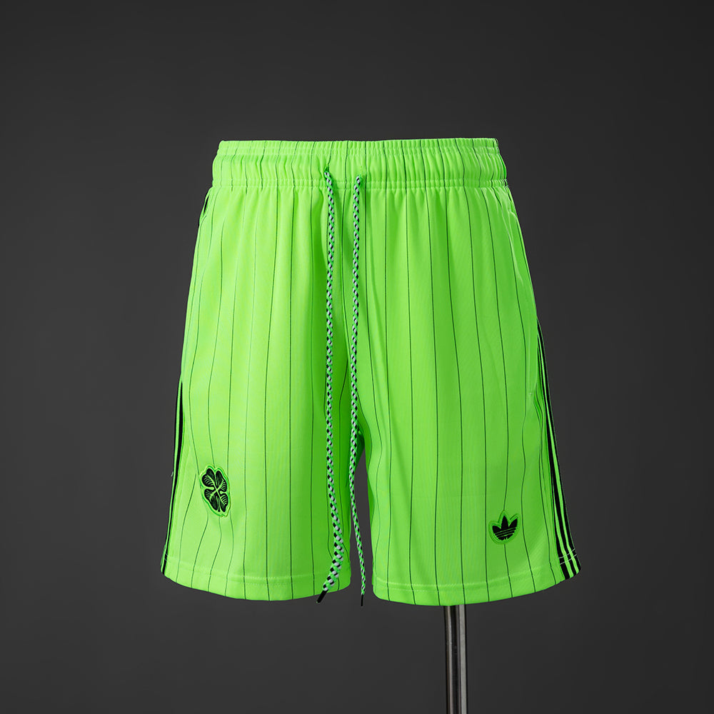 Pantalon Corto de Futbol #Celtic Terrace Icons Shorts Fluorescent Green S-XXL — Minkang
