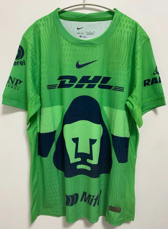 25-26 Pumas Green Goalkeeper player Version jersey