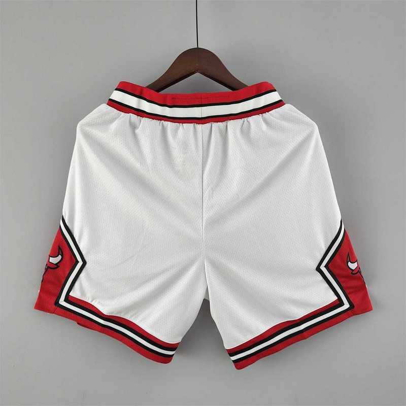 Chicago Bulls white NBA shorts