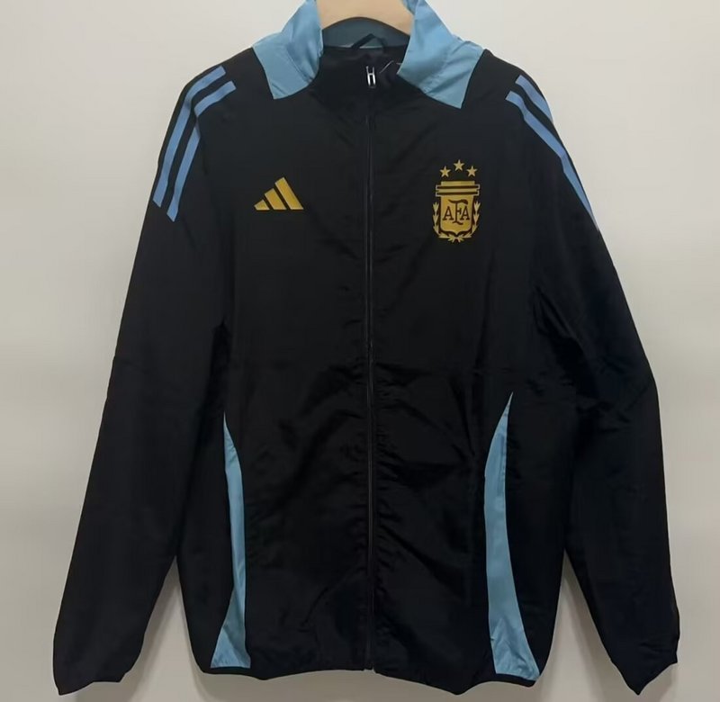 24-25 Argentina black windbreaker