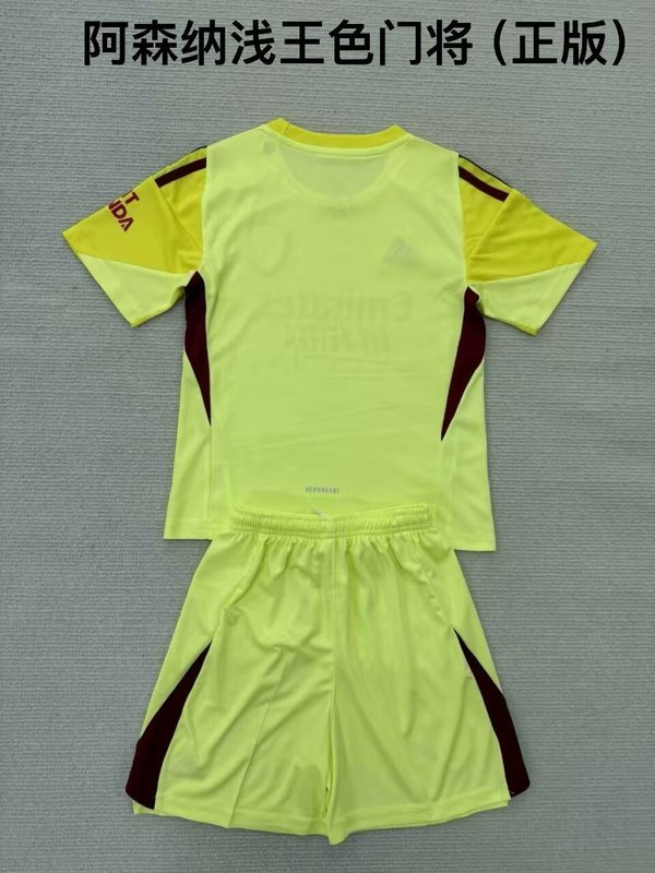 25-26 Arsenal Yellow goalkeeper kid kit