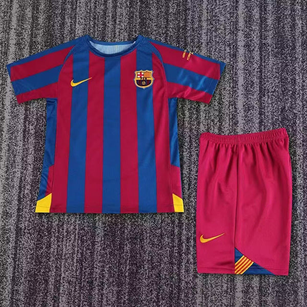 05-06 Barcelona UCL home retro kid kit