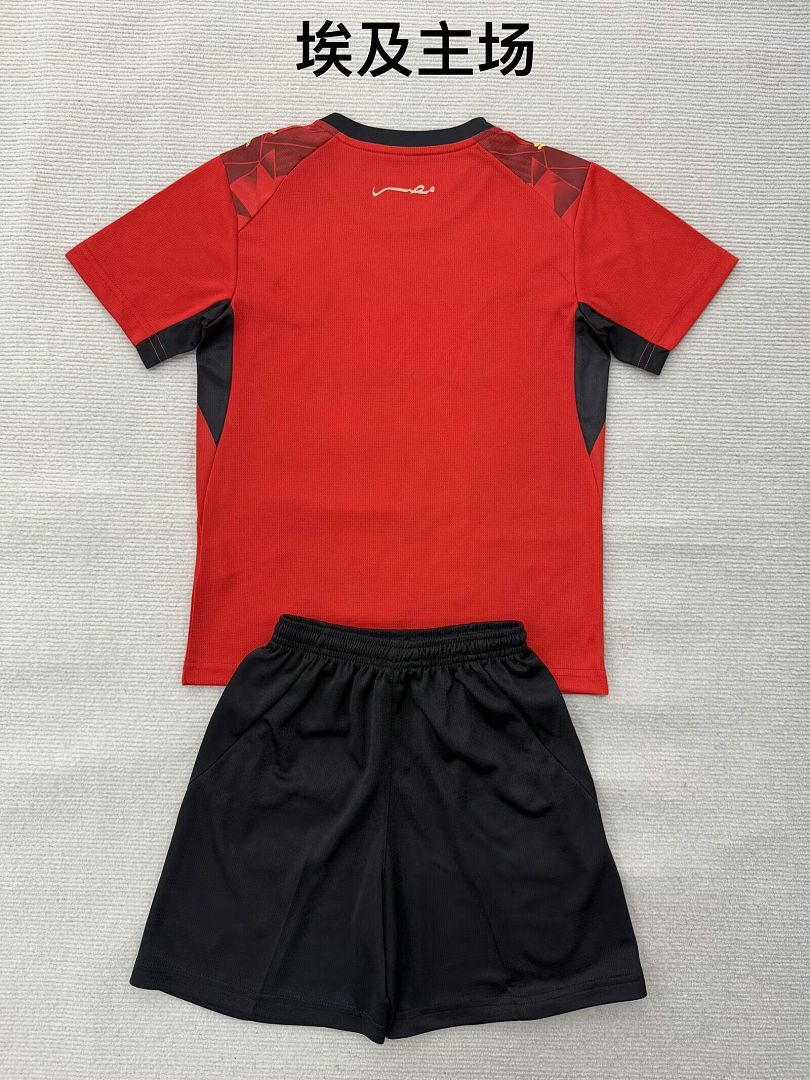 Kids Kit Egypt 2026 World Cup Home soccer jersey size 16-28
