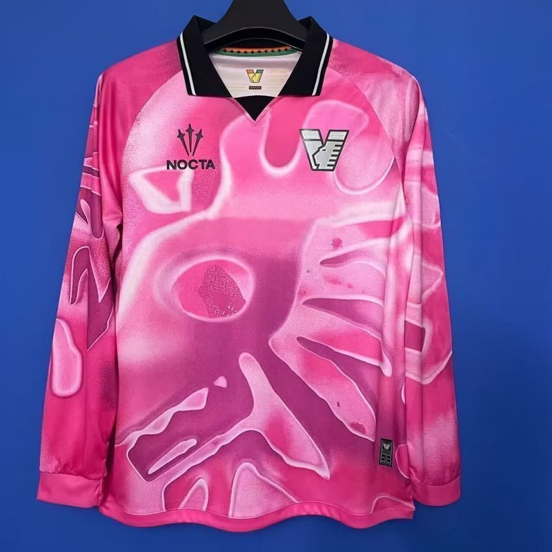 Venezia 2025/26 Pink Long sleeve Goalkeeper soccer jersey Size S-XXL