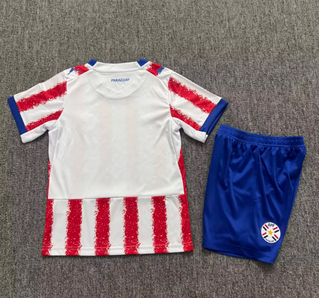 Paraguay 2026 World Cup Home Kid kit size 16-28