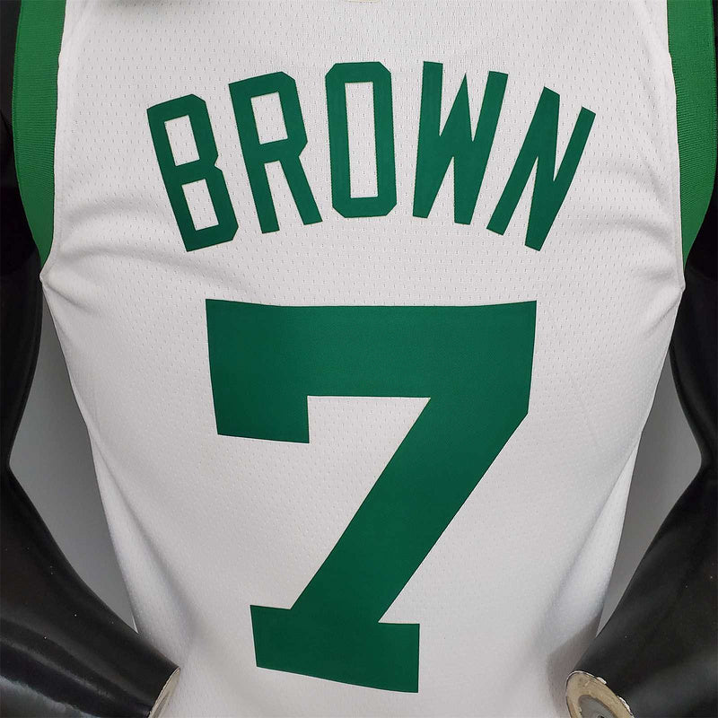 BROWN#7 75th Anniversary Celtics White