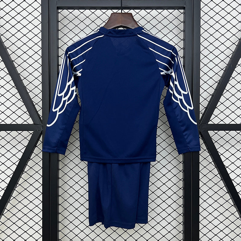 25-26 Paris Saint-Germain 4th away long sleeve kid kit size: 16-28