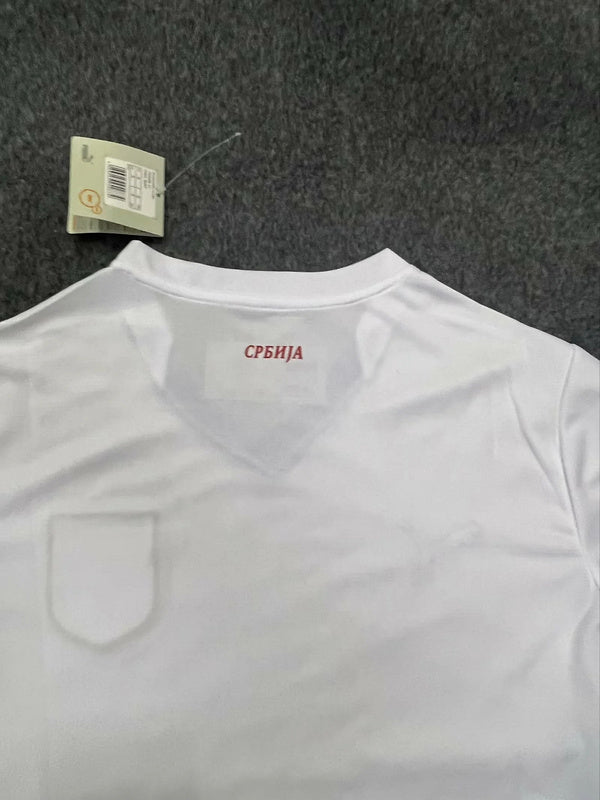 24-25 Serbia away white soccer jersey