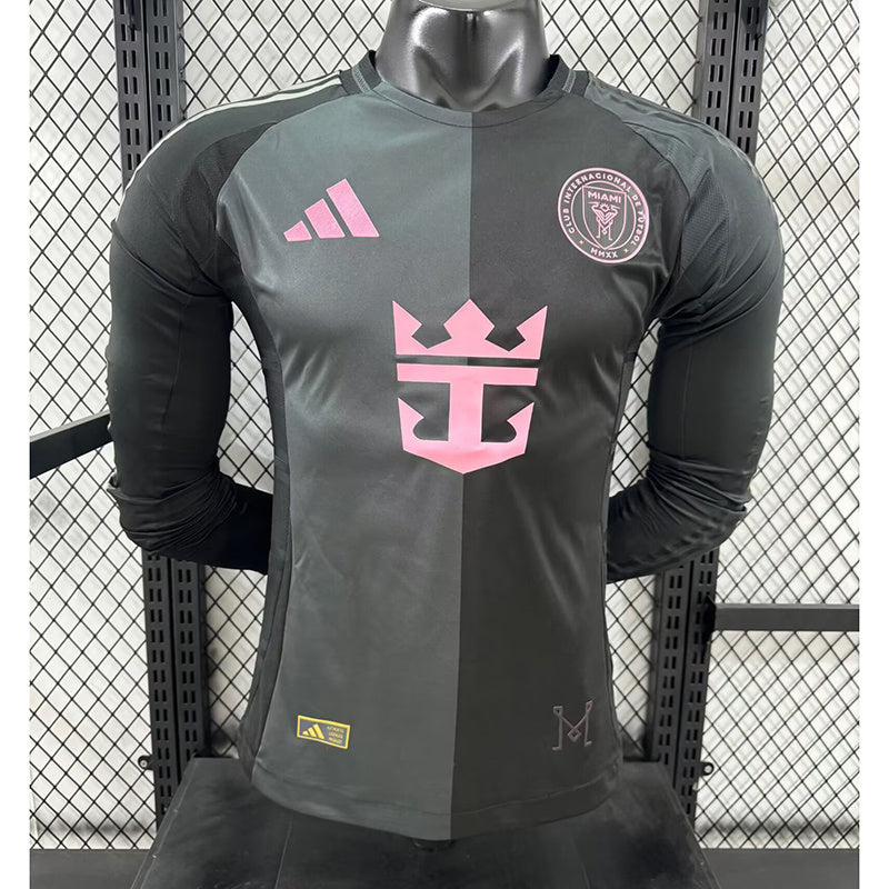 25-26 Miami away player version long sleeve jersey