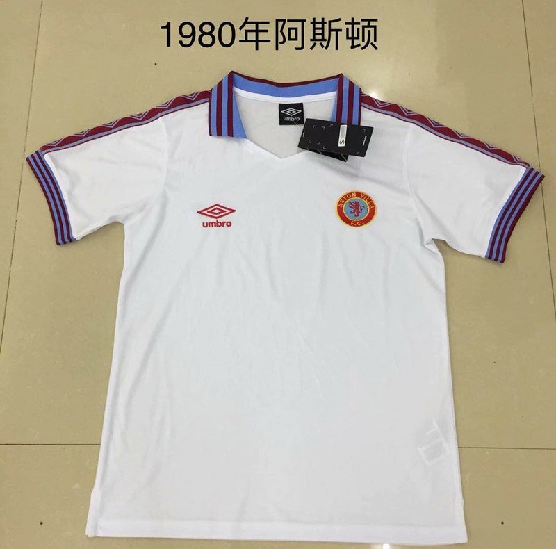 1980 Aston Villa away white