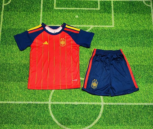 2026 Spain Home Two stars Kids — Jsonwang 26/27
