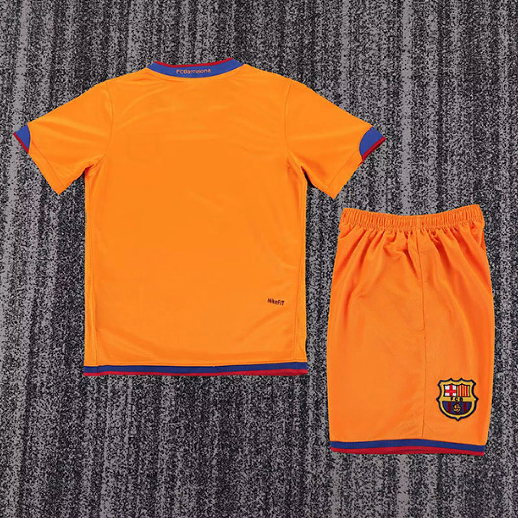 kids kit Retro 2006/07 Barcelona Away soccer jersey size 16-28