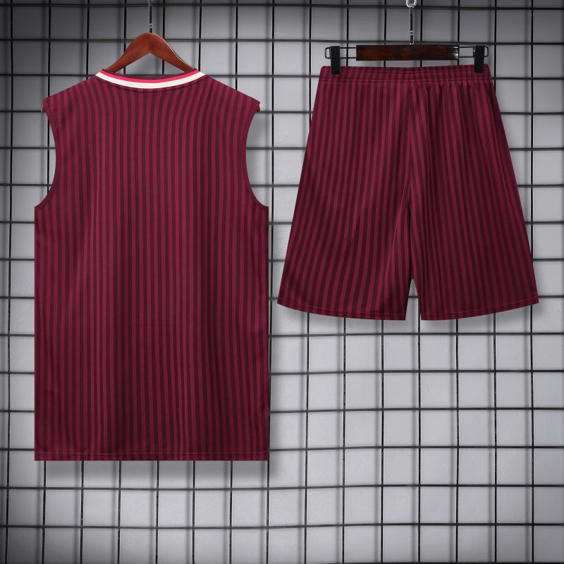 25-26 Bayern Red Vest Suit