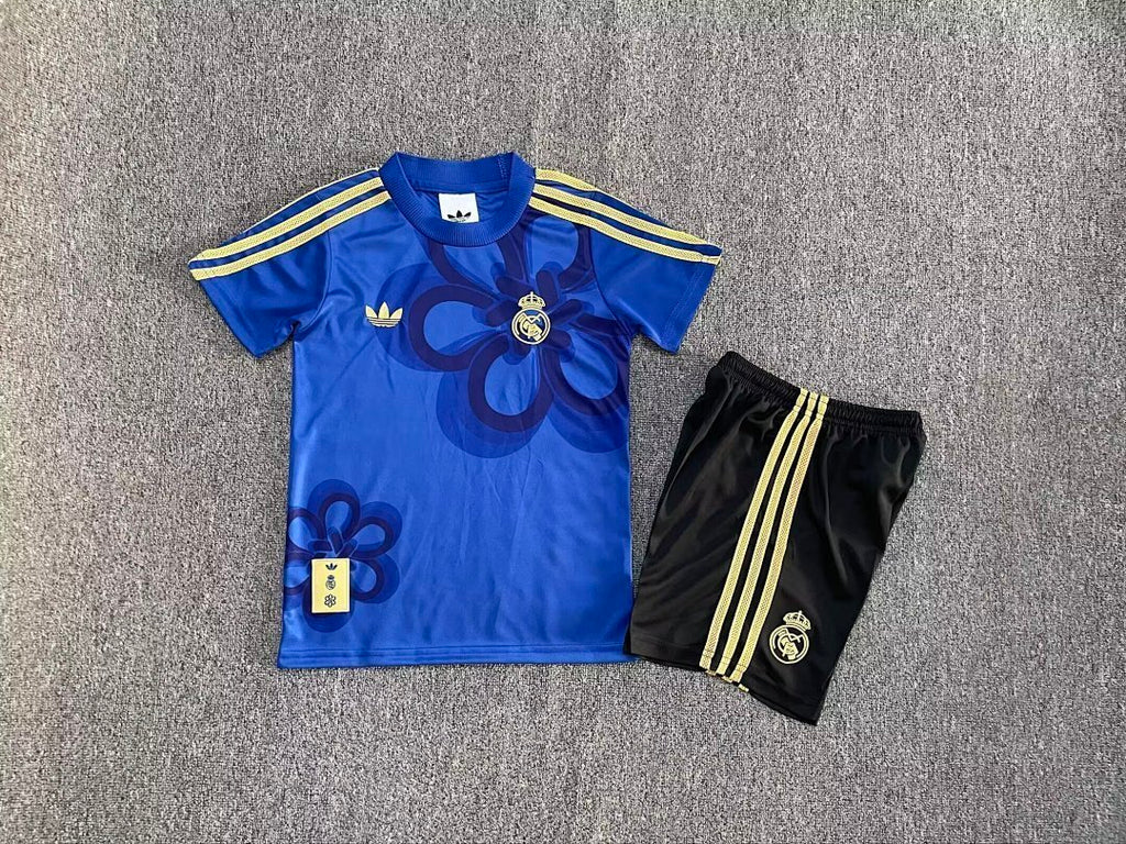 Real Madrid 25/26 Blue Special Kids kit Jerseys SIZE 16-28