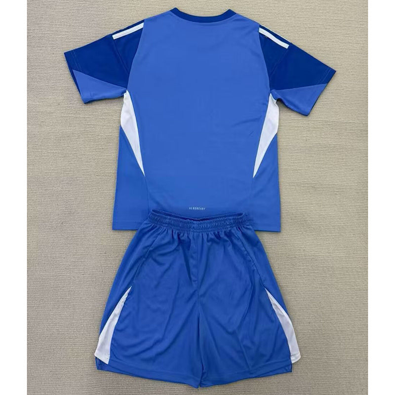 25-26 Manchester United blue goalkeeper kid kit