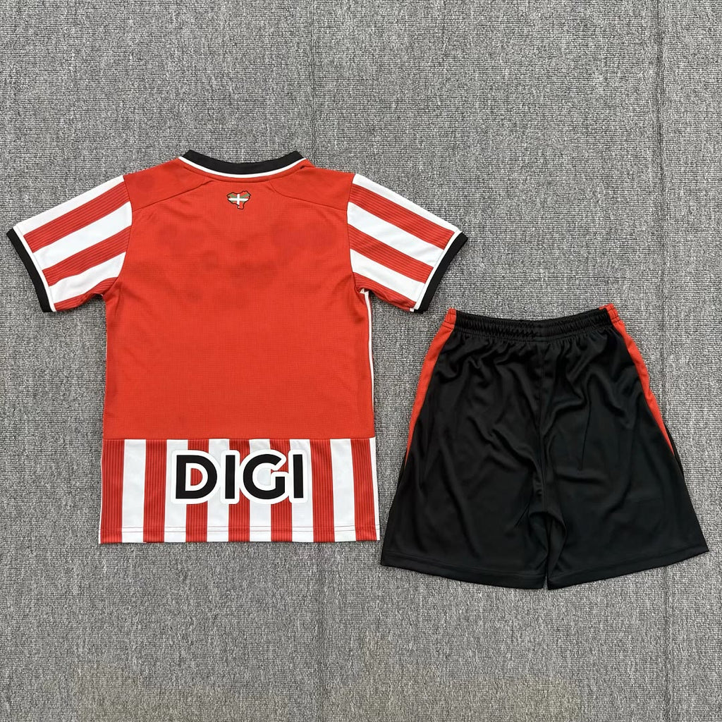 Kids Kit Athletic Bilbao 2026/27 Home soccer jerseys Size 16-28