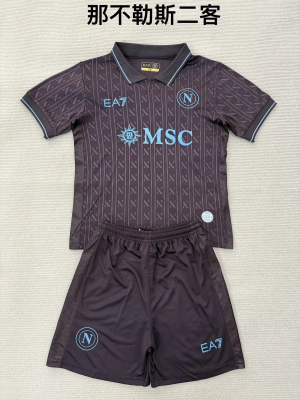Napoli 2025/26 Third Away Kids Kit