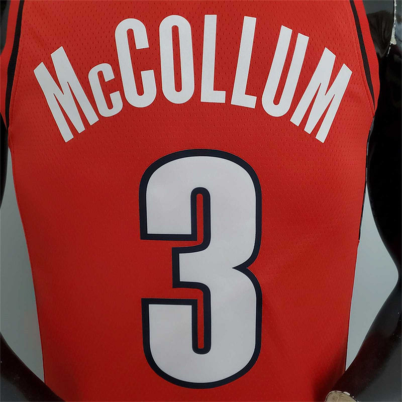 Trail Blazers McCollum #3 (JORDAN Model) Red