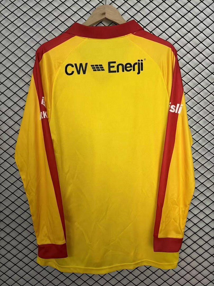 Galatasaray 2026/27 Yellow long sleeves soccer jersey size S-4XL