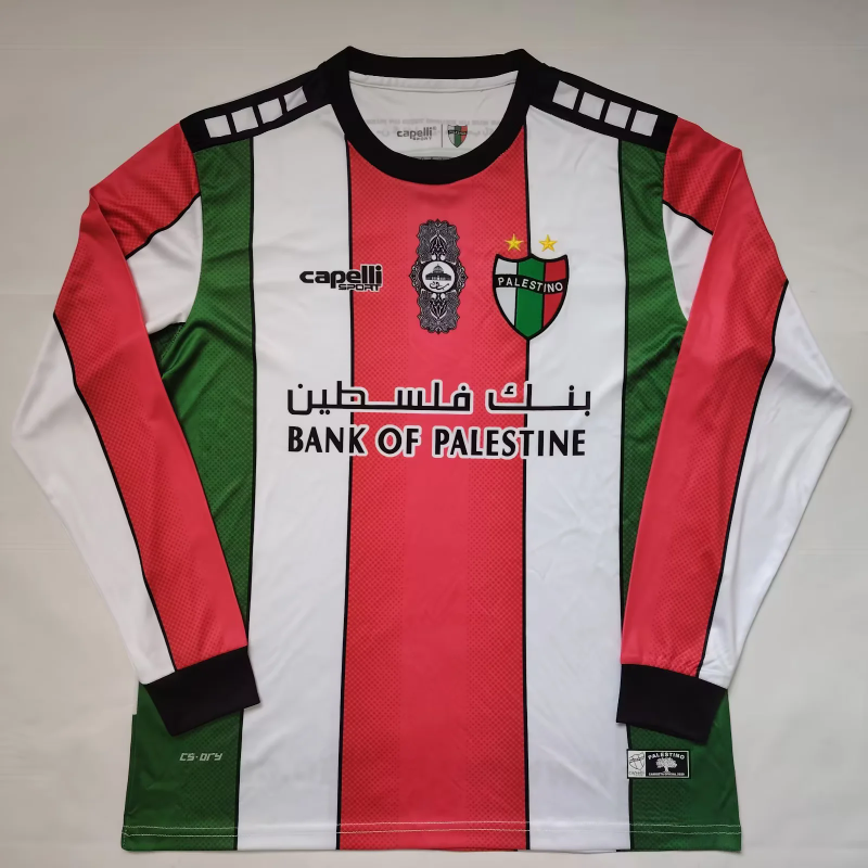 Retro Palestino CD 2022/23 Home Long Sleeve soccer jersey size S-2XL