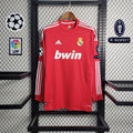 11-12 Real Madrid red away long sleeve