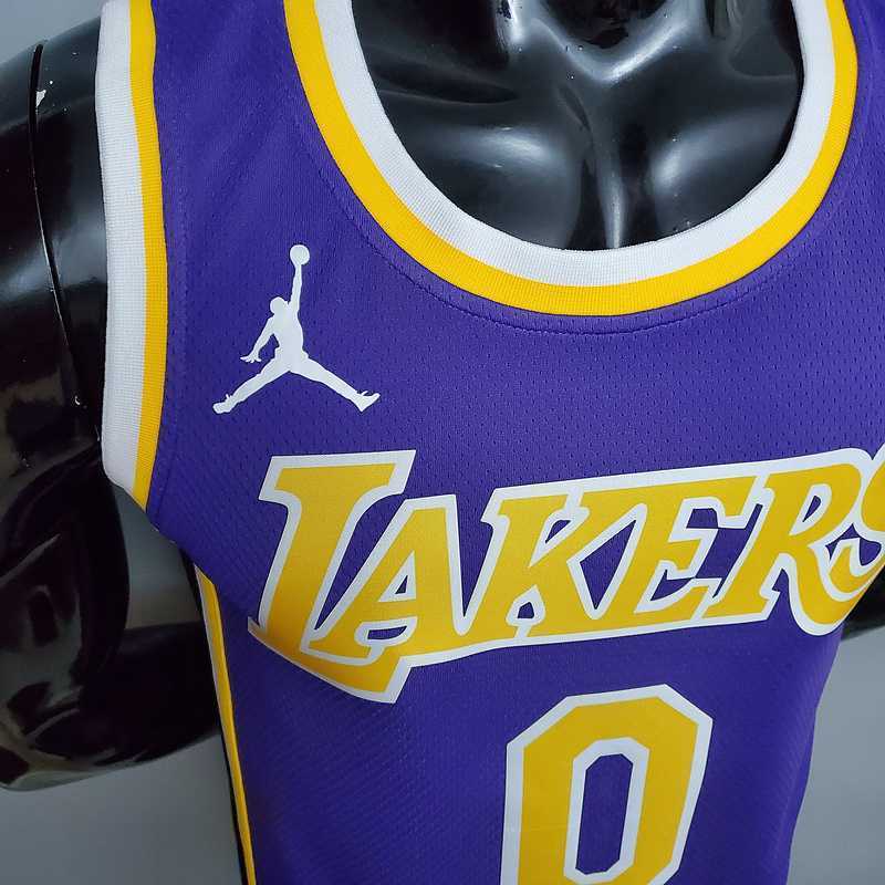 New Lakers Jordan KUZMA #0 theme purple round neck