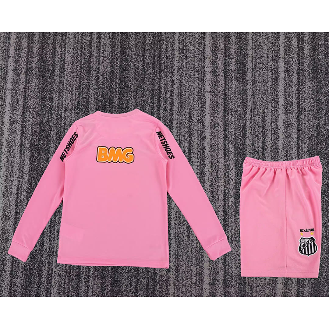Retro Santos 2011/12 Pink long sleeves Kid Kit