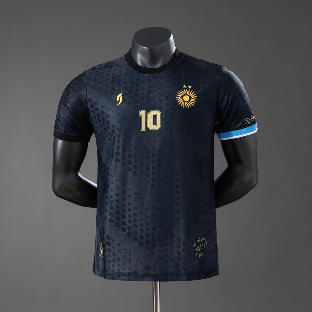 Argentina Maradona #10 Special Edition-Black Player Version Jersey S-2XL