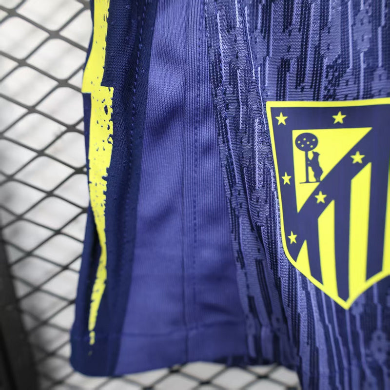 Pantalon Corto de Futbol #25-26 Atletico Madrid away player version shorts — Zhang199