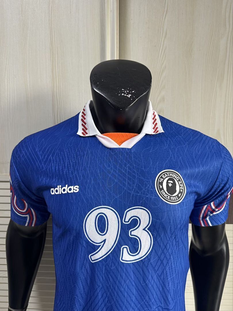 ADIDAS X BAPE Blue Player Version Jersey S-2XL